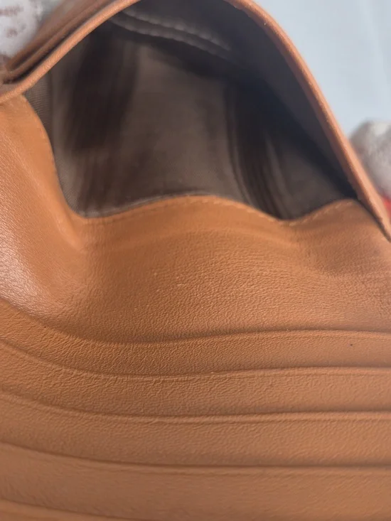 Salvatore Ferragamo Burnt Orange Perforated Leather Card Wallet with Gancio - Picture 14 of 15